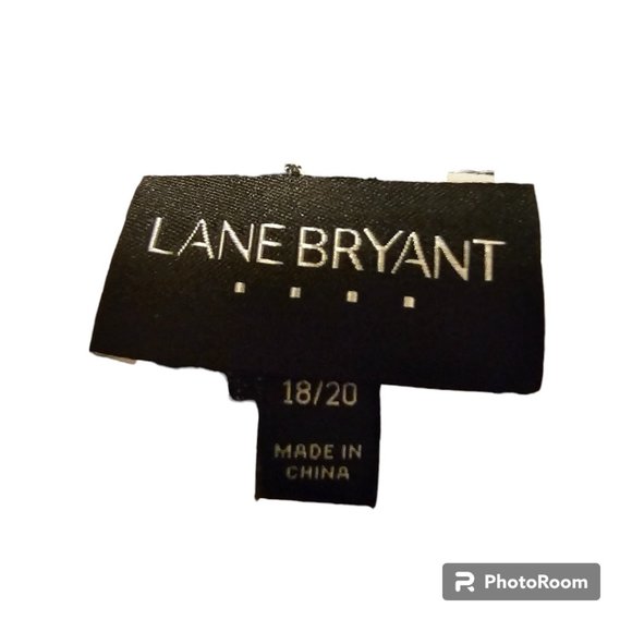 Lane Bryant Distressed Star Sheer Button Down Shirt Long Back Size 18/20 - Picture 8 of 9